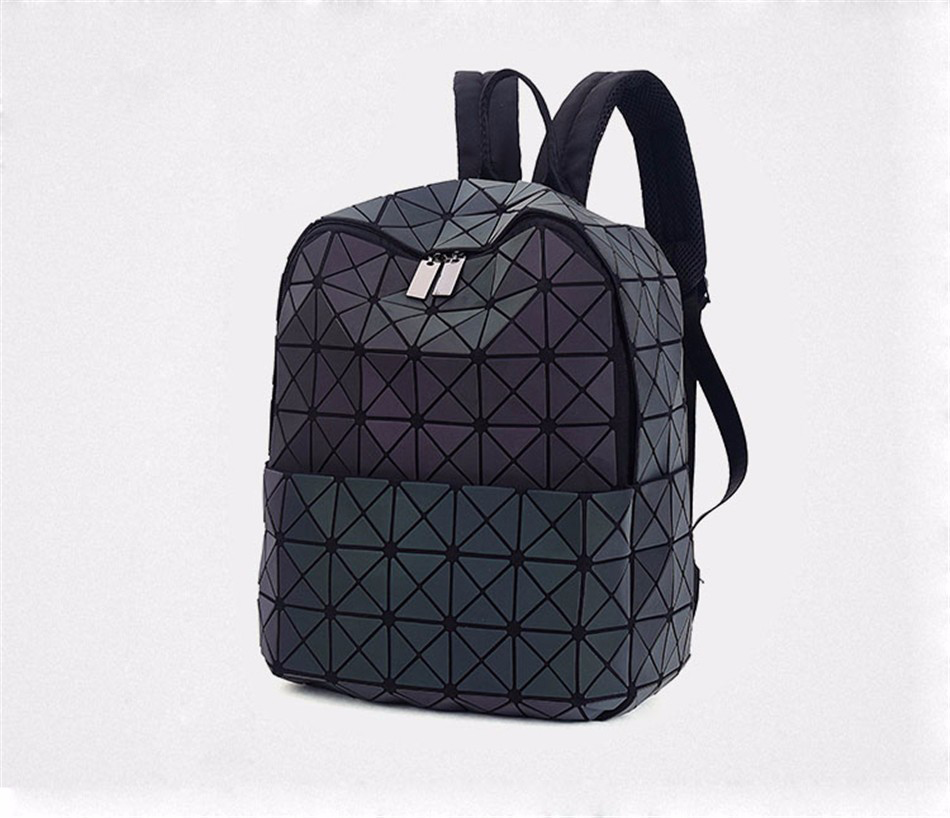 Leatury Geometric Backpack